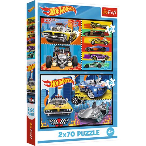 Puzzle 2x70 Cars Hot Wheels Trefl 34442 Toys Jigsaw Puzzle