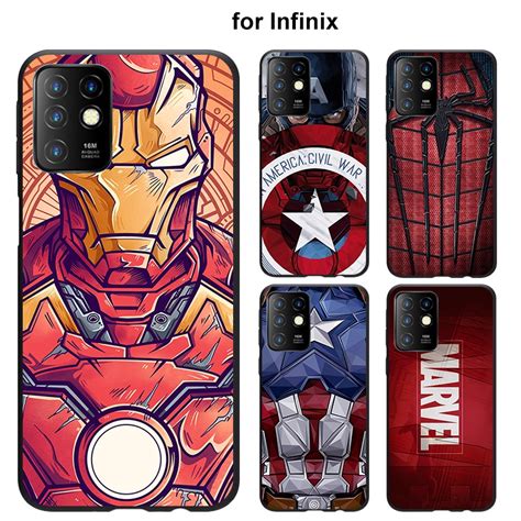 เคส Infinix HOT 9 10 10S 10t 10i 11 11S PRO NFC PLAY นม ลายมารเวล NFC PLAY สาหรบ Shopee