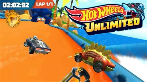 Hot Wheels Unlimited Motosaurus Dino Riders Red In Action