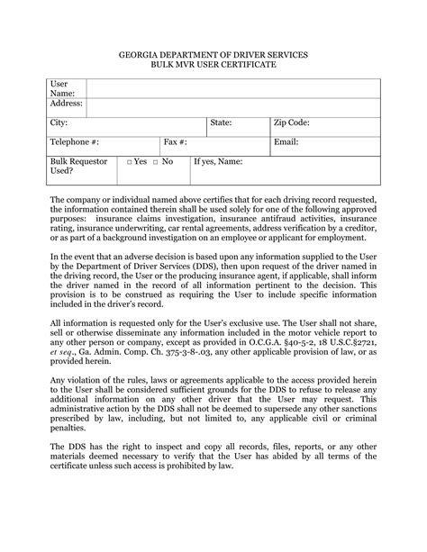 Mvr Certificate Form Fill Out Printable Pdf Forms Online