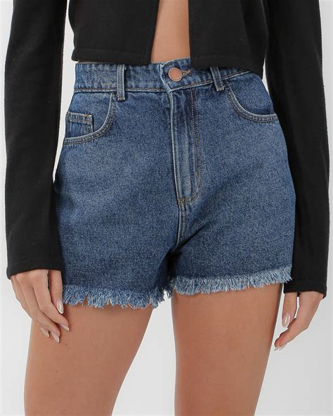 Riachuelo Short Jeans Feminino Barra Desfiada Denim Pool By