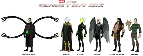 Marvel The Sinister Six By Hewytoonmore The Sinister Six Sinister