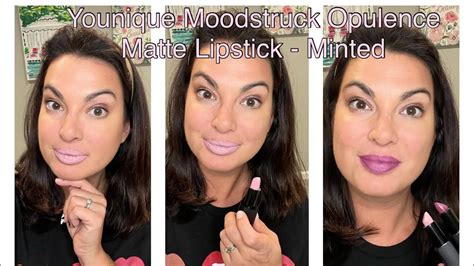 Younique Moodstruck Opulence Matte Lipstick Minted Youtube