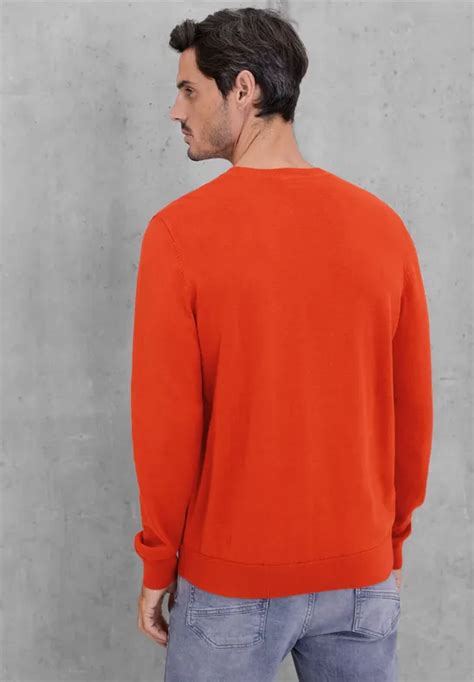 Street One Pull Over En Moulin Doux Pour Hommes En Rouge Street One