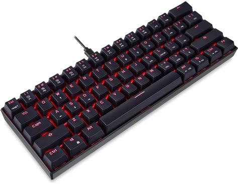 Docooler MOTOSPEED CK61 USB Wired Mechanical Gaming Keyboard RGB Red ...