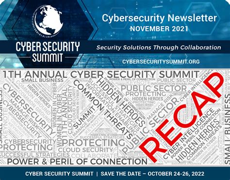 November Newsletter 11th Annual Cyber Security Summit In Review