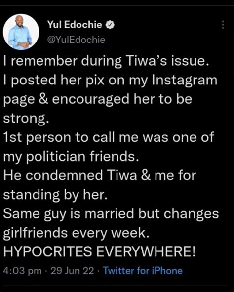 Yul Edochie Drops New Details About Viral Tiwa Savage Sex Tape