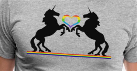 Totally Straight Unicorn Rainbow Gay Pride Mens Premium T Shirt