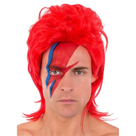 Ziggy Stardust David Bowie Wig - Costume World