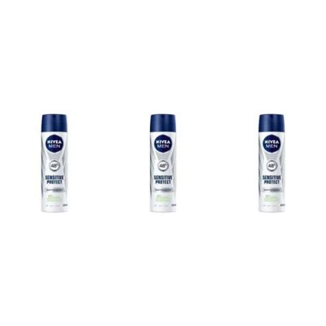 Nivea Men Anti Perspirant Deodorant Spray Sensitive Protect 150ml Pack Of 3 On Onbuy