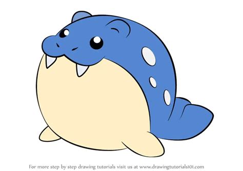 Learn How To Draw Spheal From Pokemon Pokemon Step By Step Drawing