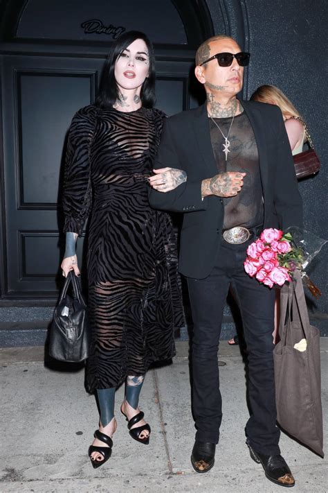 Kat Von D – With husband Rafael Reyes on a night out in West Hollywood ...