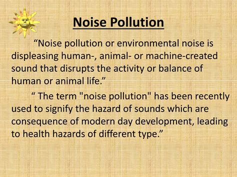 Ppt Noise Pollution Problem And Solutions Powerpoint Presentation