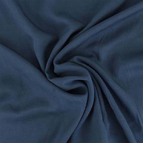 Viscose Twill Bleu Jean Tissu De Collection Mounasew