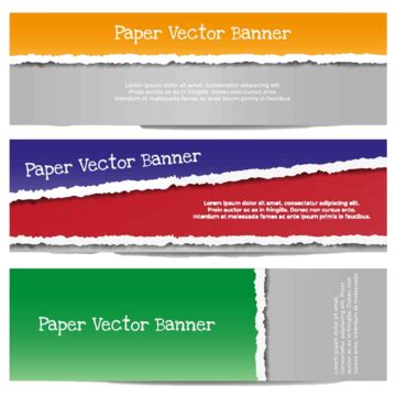 Torn Paper Banner Vector Art PNG Images | Free Download On Pngtree