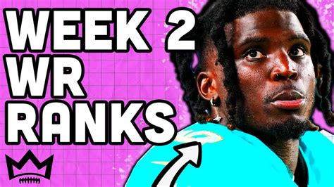 2022 Fantasy Football Week 2 Wide Receiver Rankings Youtube