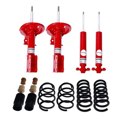 KONI 1165 1095 Mustang Special Active Strut And Shocks Kit Red With