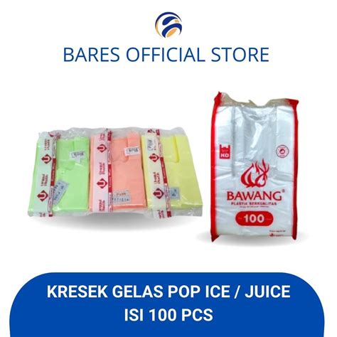 Jual Kresek Gelas Kresek Gelas Pop Ice Kresek Gelas Juice Untuk 1