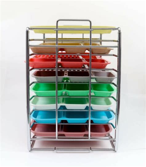 Plasdent Dental Instrument Tray Rack Holds 8 Size B Standard Set Up