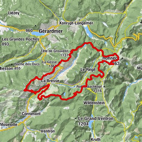 Tour De La Bresse VTT N15 BERGFEX Mountainbike Tour Grand Est