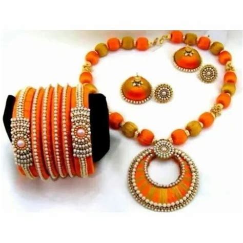 Artificial Silk Thread Jewelry Set Packet At Rs 599 Set In Chennai