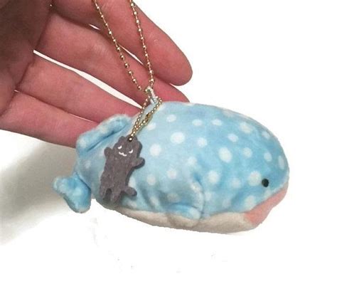 Cute WHALE SHARK Plush Charm JinbeSan Kawaii BFF Cat Sea Otter Mini