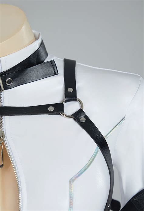 Women C C Derivative Sexy Lingerie Bodysuit Cutout Bandage Bodysuit With Stockings Code Giasu