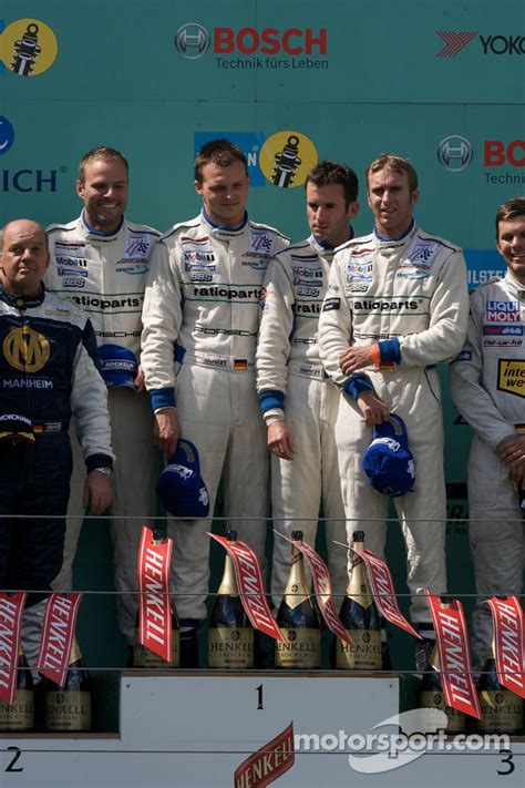 Podium Race Winners 1 Manthey Racing Porsche 911 GT3 RSR Timo