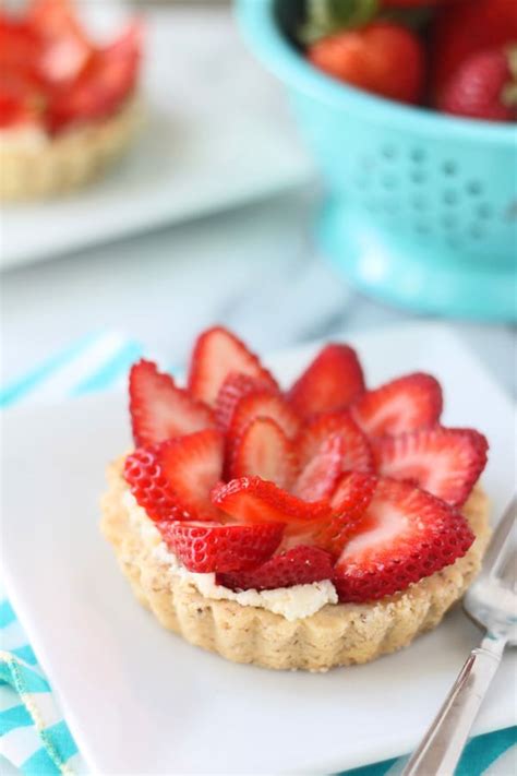 Strawberry Tart With Mascarpone Filling And Almond Shortbread Crust Cooking For Keeps