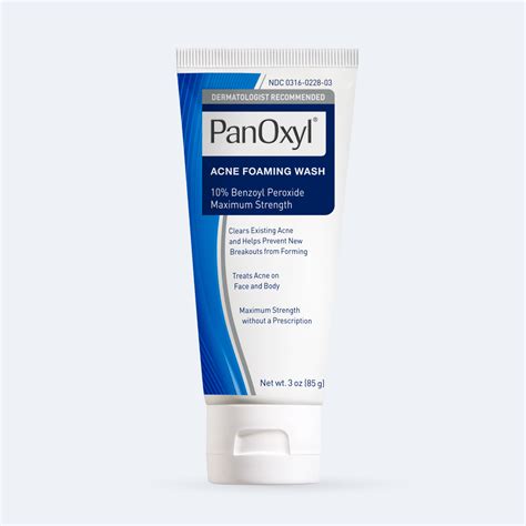 Acne Foaming Wash Benzoyl Peroxide 10 Maximum Strength 3oz — Naar