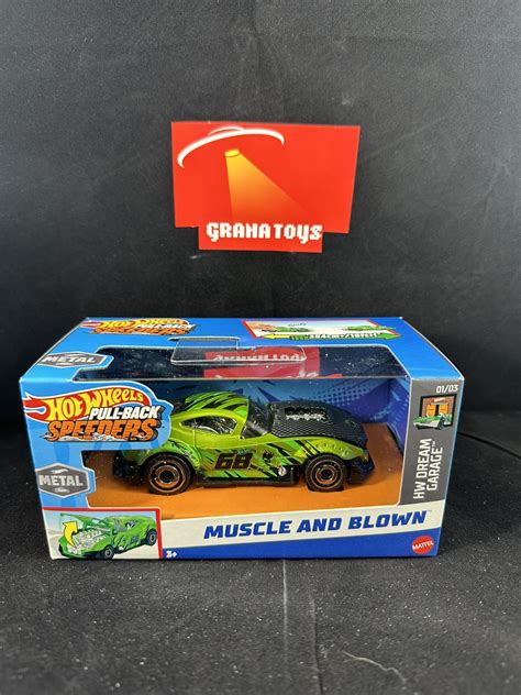 Muscle And Blown Dream Garage Hot Wheels Pull Back Speeders Mix F Grana Toys