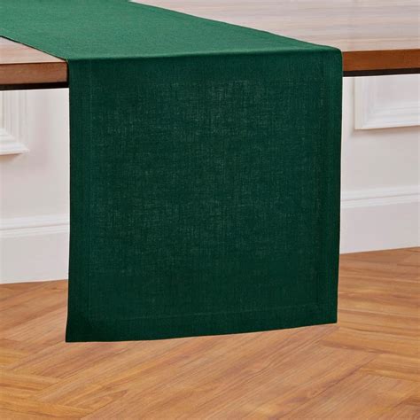 Amazon Solino Home Linen Evergreen Table Runner Inch