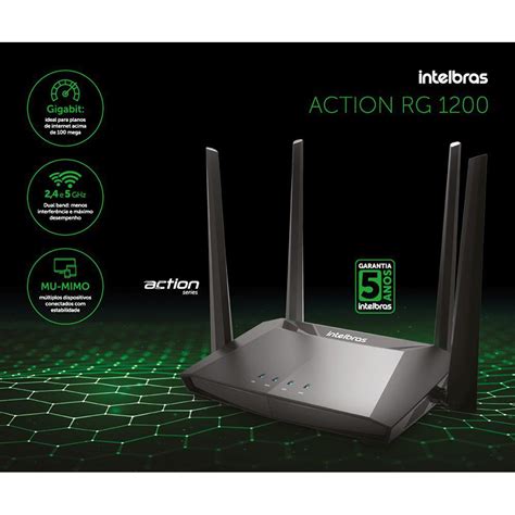 Roteador Action Rg Roteador Wireless Smart Dual Band Gigabit