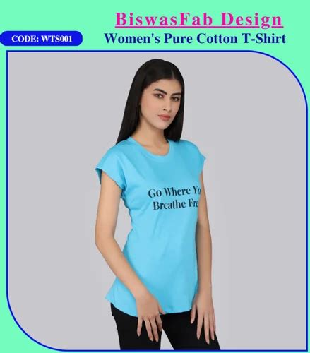 Half Sleeve Women Cotton T Shirt Casual Wear At Rs 140 Piece In Delhi