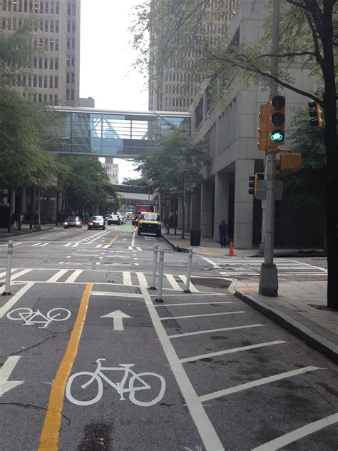 Peachtree Center Avenue Bike Lanes Open - Atlanta Bicycle Coalition-copy
