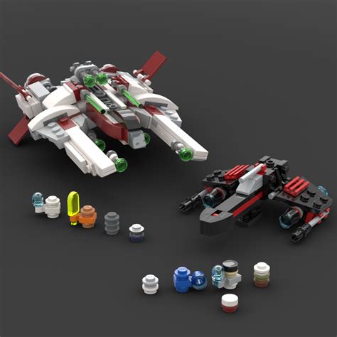 LEGO MOC The Yoda Chronicles: Jedi Scout Fighter + Jek-14 Stealth ...