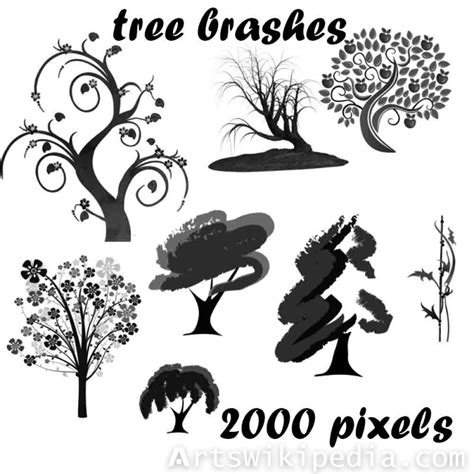 Tree Brushes For Photoshop