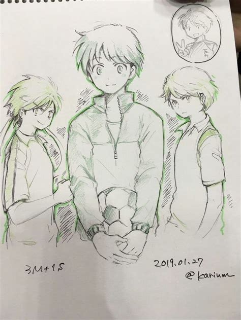 Fanart Captain Tsubasa M Matsuyama Misaki Misugi In