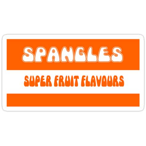 "Super Fruit Flavoured Spangles 1970s retro boiled sweets" Stickers by ...