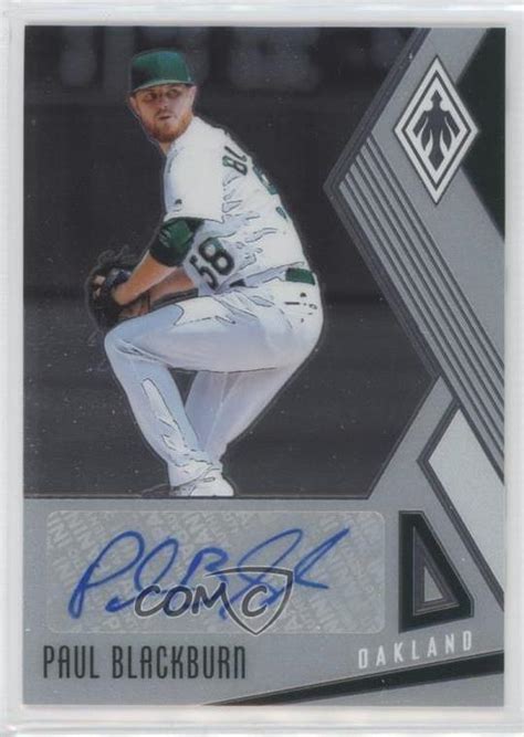 2018 Panini Chronicles Phoenix Signatures Paul Blackburn PS PB Rookie