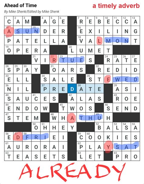 Ahead Of Time March 1 2024 Page 15 XWord Muggles Forum