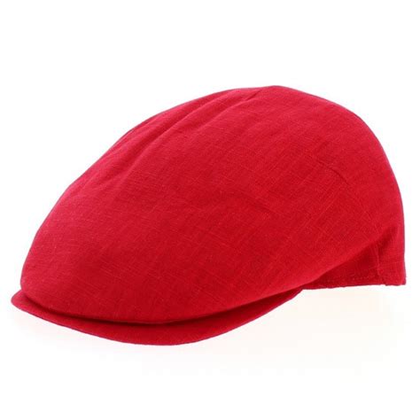 Casquette Bec De Canard Capri Rouge Rubis Mtm