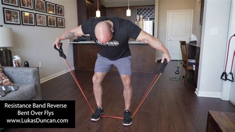 Reverse Bent Over Resistance Band Flys Youtube