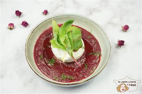 Gaspacho de betterave et burrata recette végétarienne