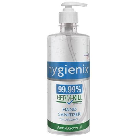 Buy Hygienix Anti Bacterial Hand Sanitizer 99 99 Germ Kill Online At