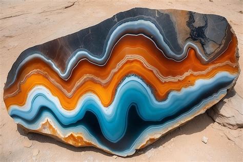 Premium Photo Gradient Surface Of Agate Rock