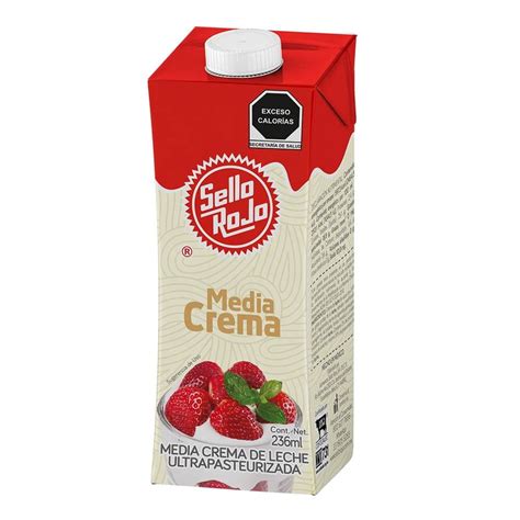 Media Crema Sello Rojo Ultrapasteurizada Ml Walmart