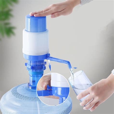 Portable Bottled Drinking Water Hand Press Removable Tube Innovative