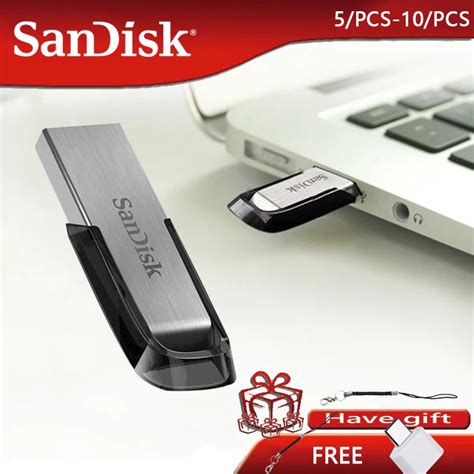 Sandisk แฟลชไดรฟ์ Usb 20 1gb 2gb 4gb 8gb 10 ชิ้นเซ็ต Stqdm9beea