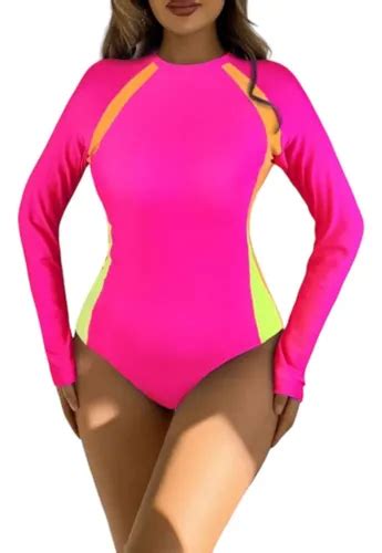 Bikini Biqu Ni Manga Longa Justo Linhas Coloridas S Parcelamento